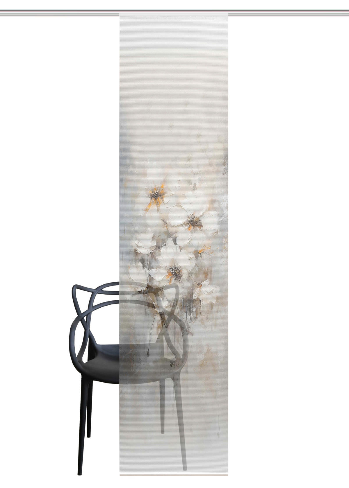 FLÄCHENVORHANG   blickdicht  60/245 cm   - Hellgrau/Naturfarben, Natur, Textil (60/245cm)