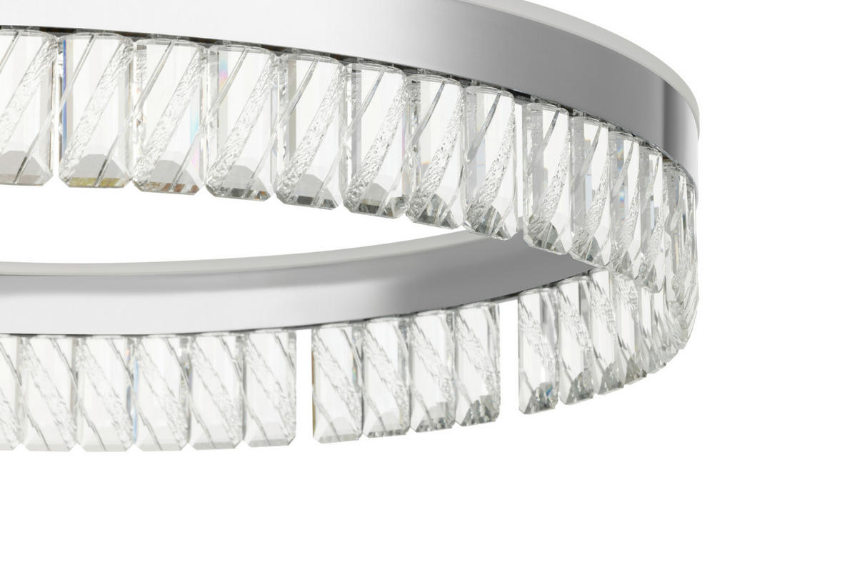 LED-HÄNGLAMPA Bunda 60/150 cm  - klar, Design, metall/glas (60/150cm) - Glandor
