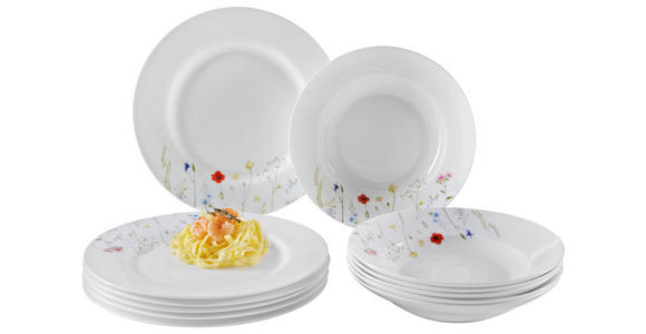 TAFELSERVICE Multicolor Wildflower 12-teilig  - Multicolor, Basics, Keramik - Novel