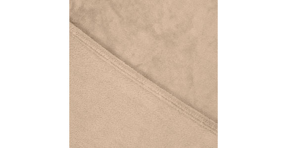 DECKE 140/190 cm  - Taupe, Basics, Textil (140/190cm) - Novel