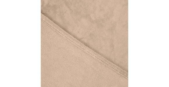 DECKE EMMA 140/190 cm - Taupe, Basics, Textil (140/190cm) - Novel