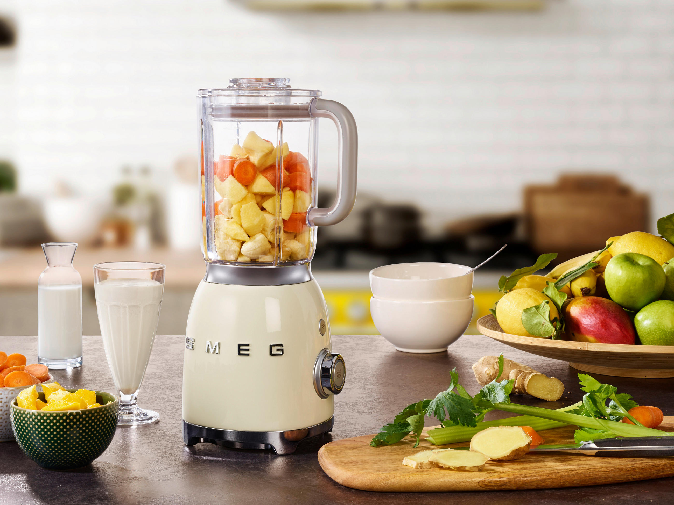 STANDMIXER  - Creme, Basics, Kunststoff/Metall (19.7/39.7/16.3cm) - SMEG