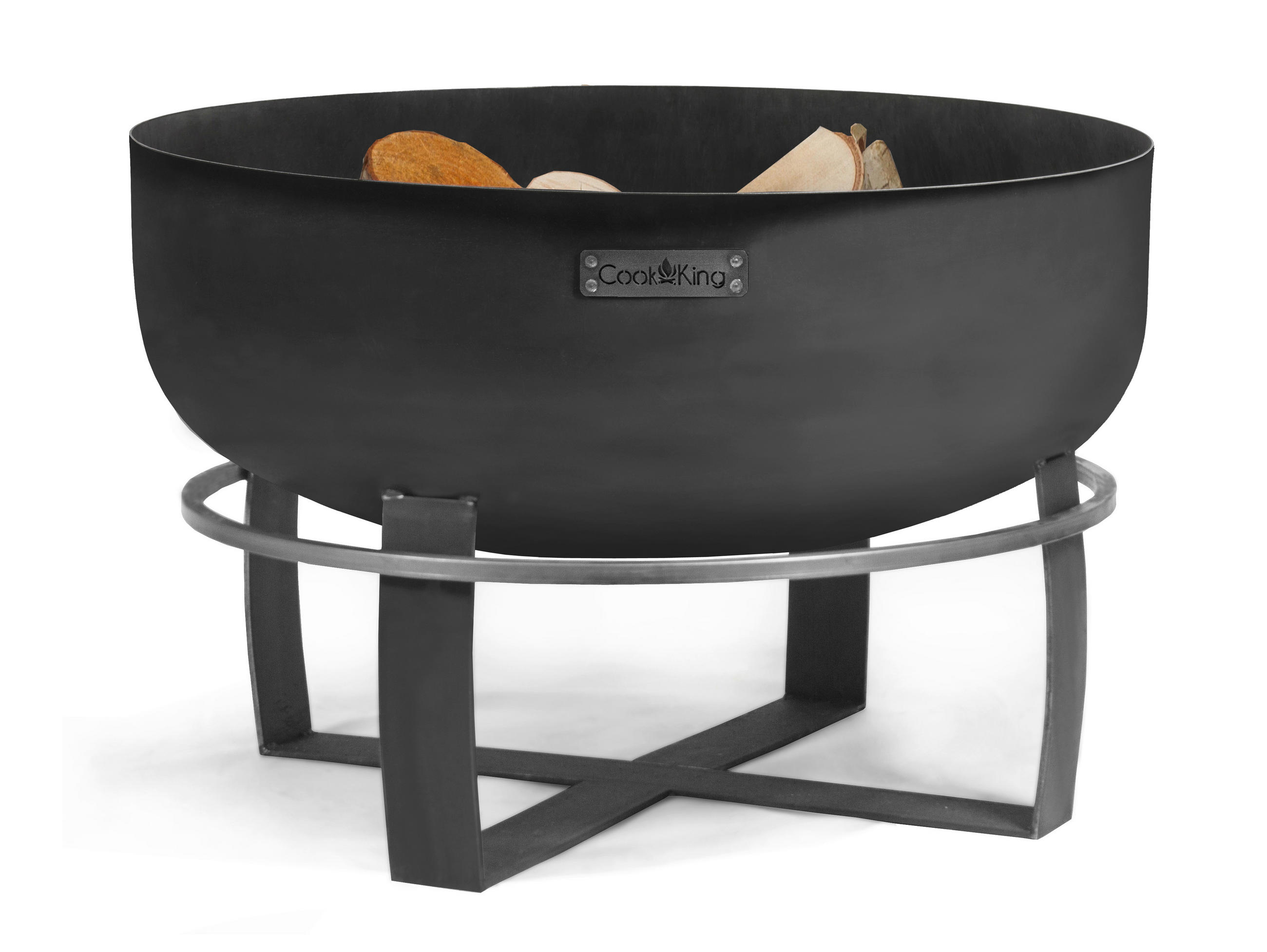 FEUERSCHALE  - Schwarz, Basics, Metall (80/50cm) - Ambia Garden