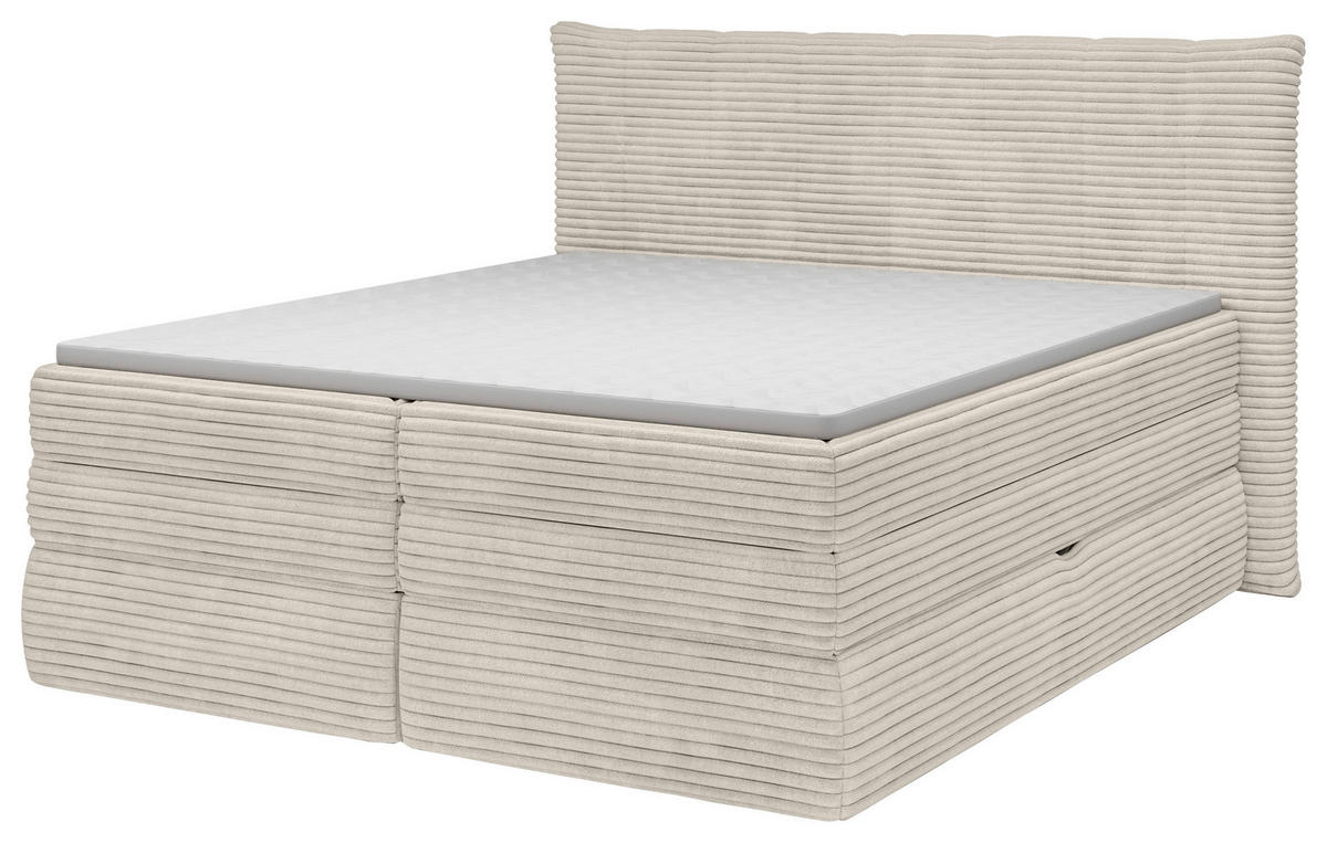 POSTEL BOXSPRING, 180/200 cm, béžová - černá/béžová, Moderní, textil/plast (180/200cm) - Esposa