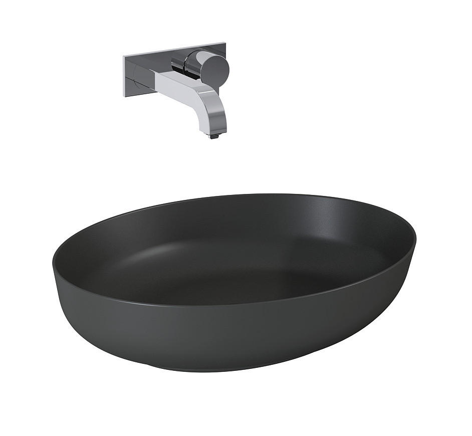 CHIUVETA BAIE 52/13/39,5 cm  - antracit, Basics, ceramică (52/13/39,5cm)