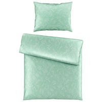 BETTWÄSCHESET Satin 160/210 cm  65 cm/100 cm  - Mintgrün, Textil (160/210cm) - Esposa