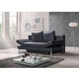 SCHLAFSOFA in Echtleder  - Chromfarben, Design, Leder/Metall (200/85/90cm) - Novel