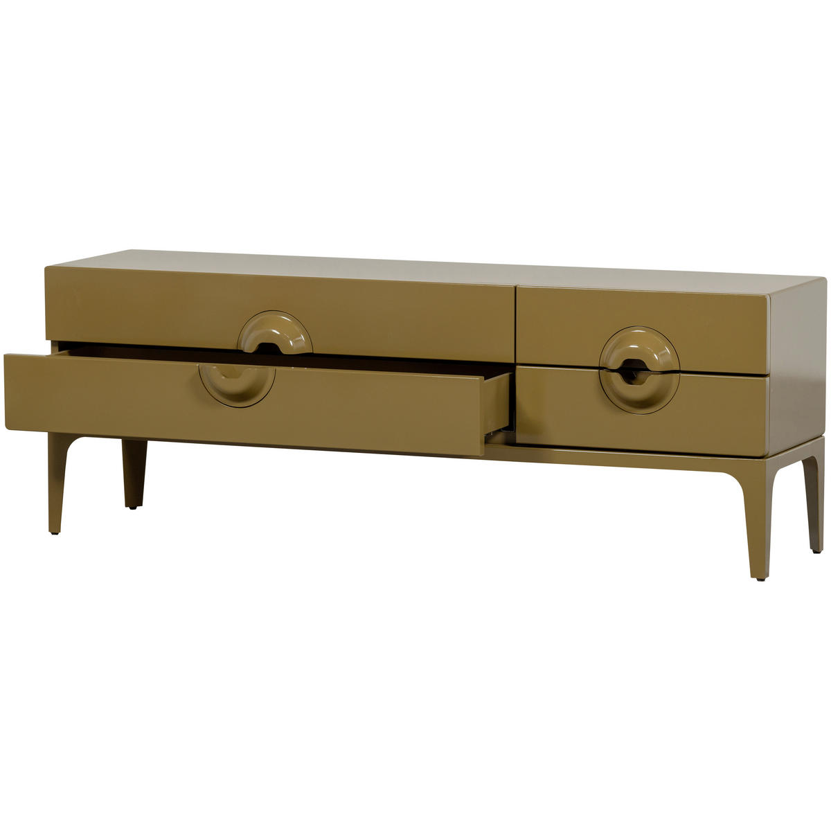 LOWBOARD Merge 160/57/44 cm 4 Schublade(n)  - Honig, Design, Holz (160/57/44cm) - Livetastic