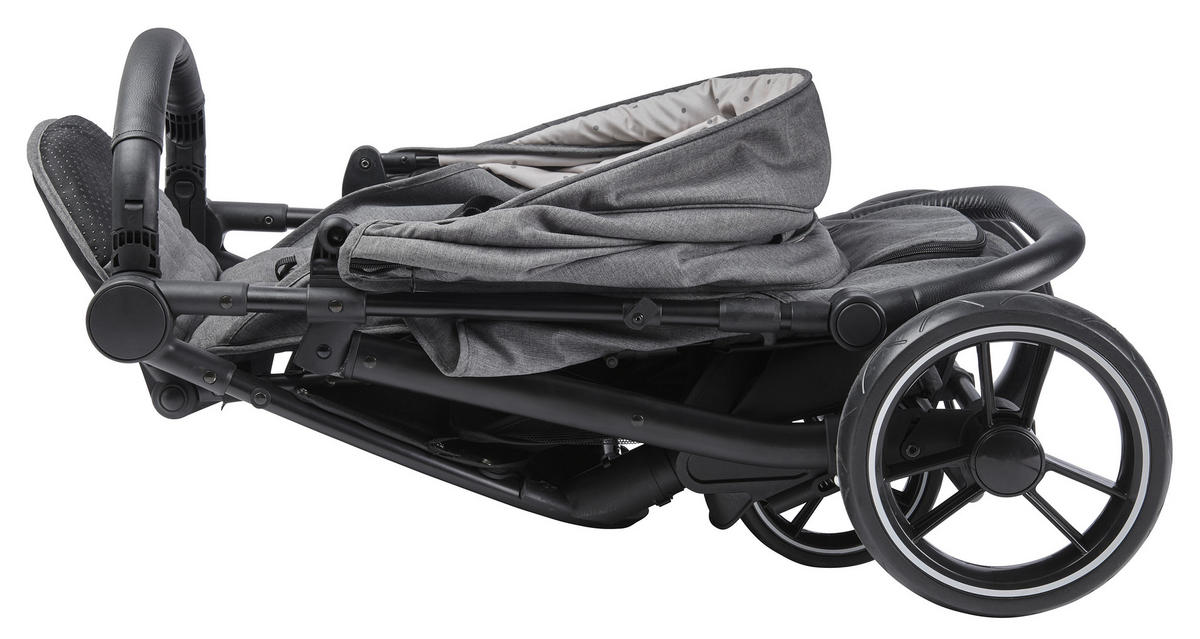 VOZIČEK MARELA  Spirit XL  siva  - črna/siva, Basics, kovina/tekstil (74/33/105cm) - Jimmylee