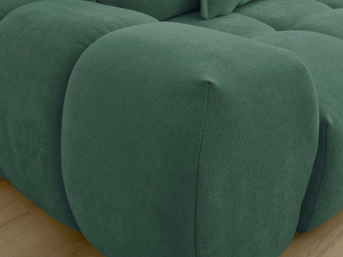 3-SITZER-SOFA EVEREST Struktur Grün  - Schwarz/Grün, MODERN, Kunststoff/Textil (278/90/115cm)