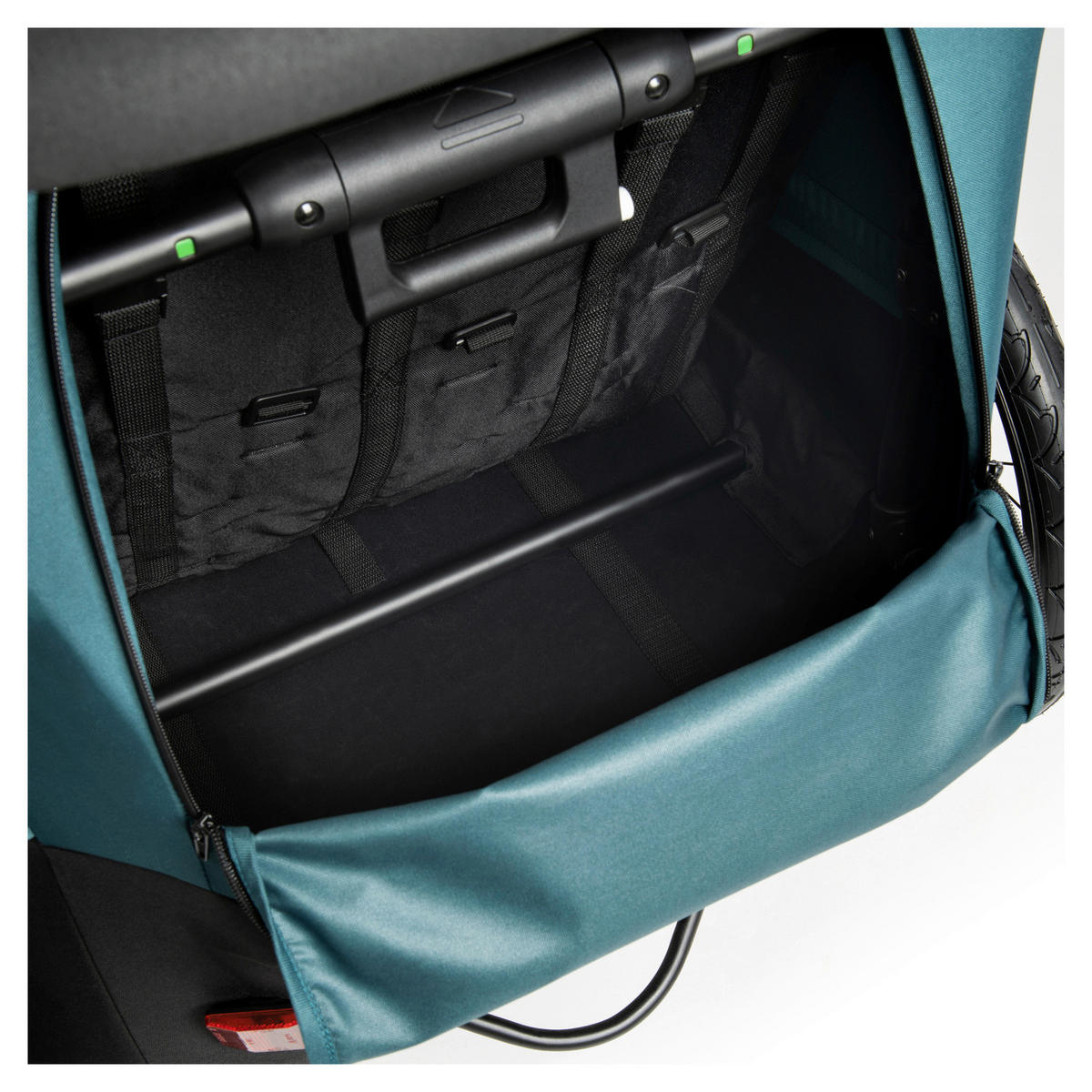 FAHRRADANHÄNGER   Dryk Duo  - Türkis, Basics, Kunststoff/Textil (79/99/118cm) - Hauck