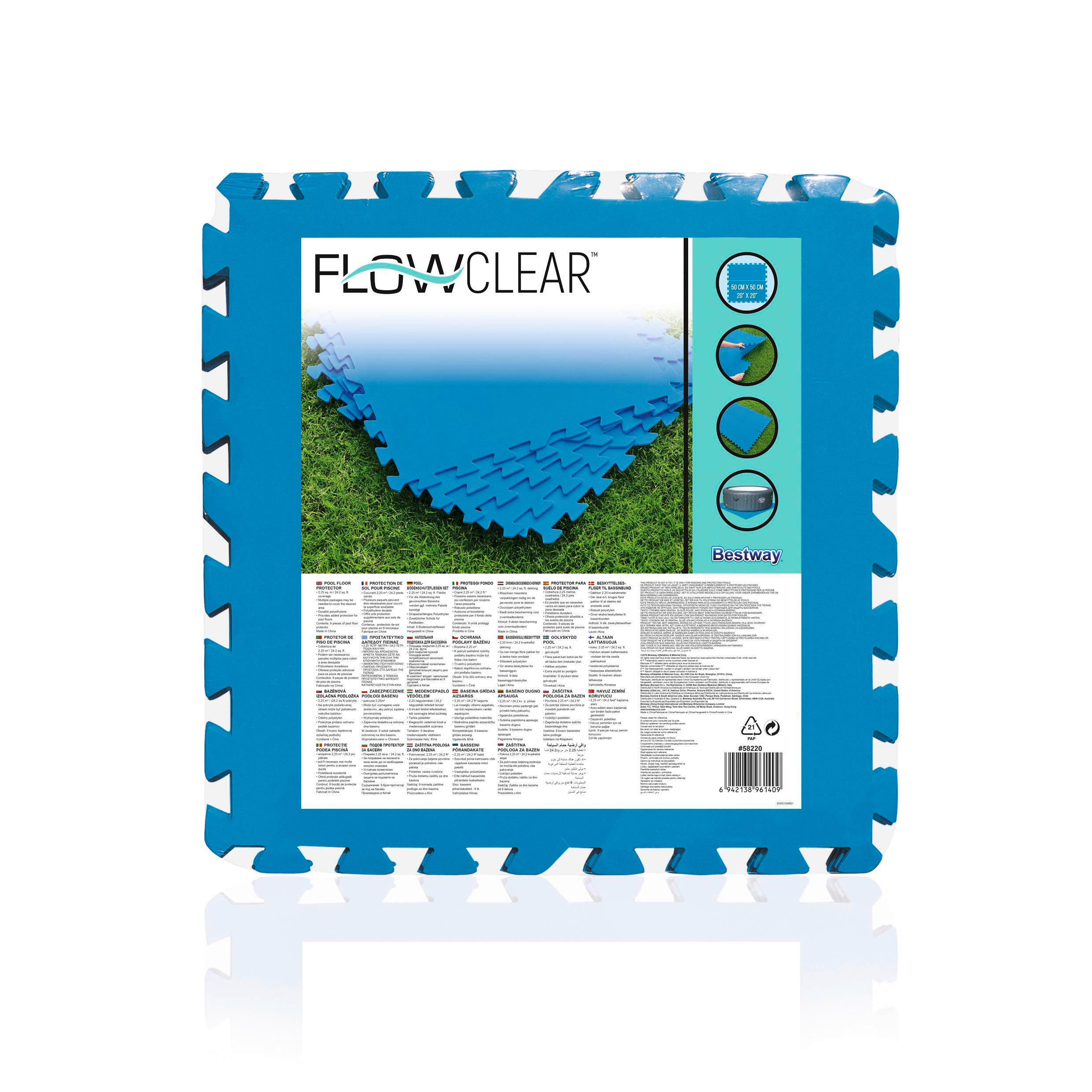 BODENPLANE 58220  - Blau, Basics, Kunststoff - Bestway