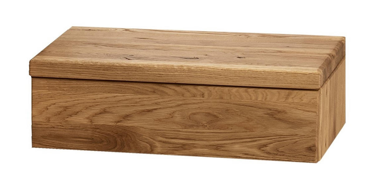 NACHTTISCH 45/34/16 cm  in massiv Wildeiche Wildeiche  - Wildeiche, Konventionell, Holz (45/34/16cm) - Linea Natura