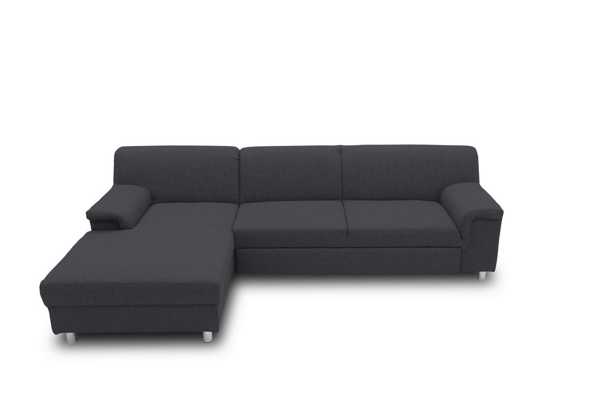 ECKSOFA Schlammfarben Webstoff  - Chromfarben/Schlammfarben, KONVENTIONELL, Textil/Metall (150/251cm) - MID.YOU