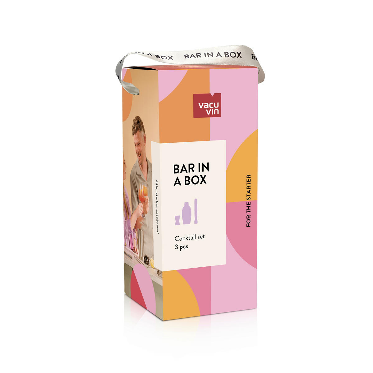 COCKTAIL-SET - Edelstahlfarben, Basics, Metall (9.20/9.20/21.20cm) - Vacu Vin