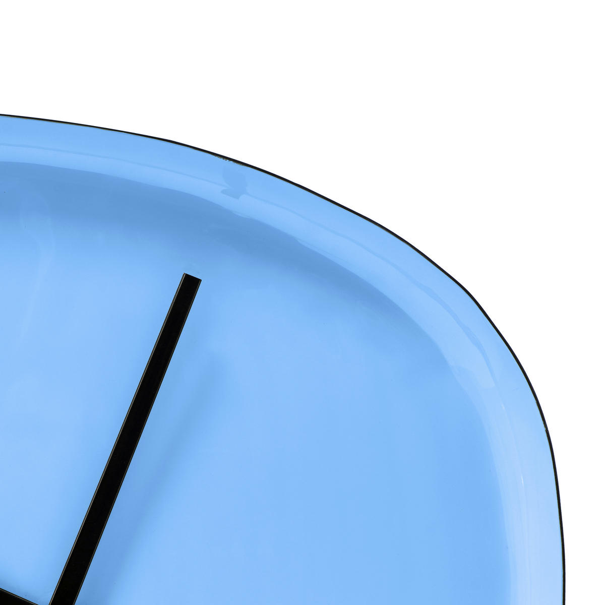 WANDUHR Pastellblau 42/42/4 cm  - Pastellblau, Basics, Metall (42/42/4cm)