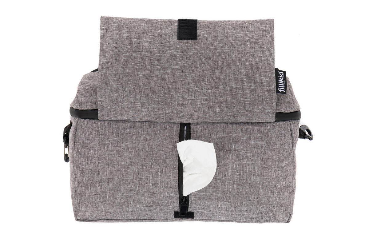 BUGGY-ORGANIZER  - Grau, Basics, Textil (35/29/8cm) - Fillikid