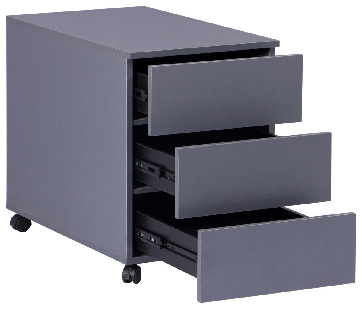 ROLLCONTAINER 39/55/70 cm  - Grau, MODERN, Holzwerkstoff/Kunststoff (39/55/70cm) - Livetastic