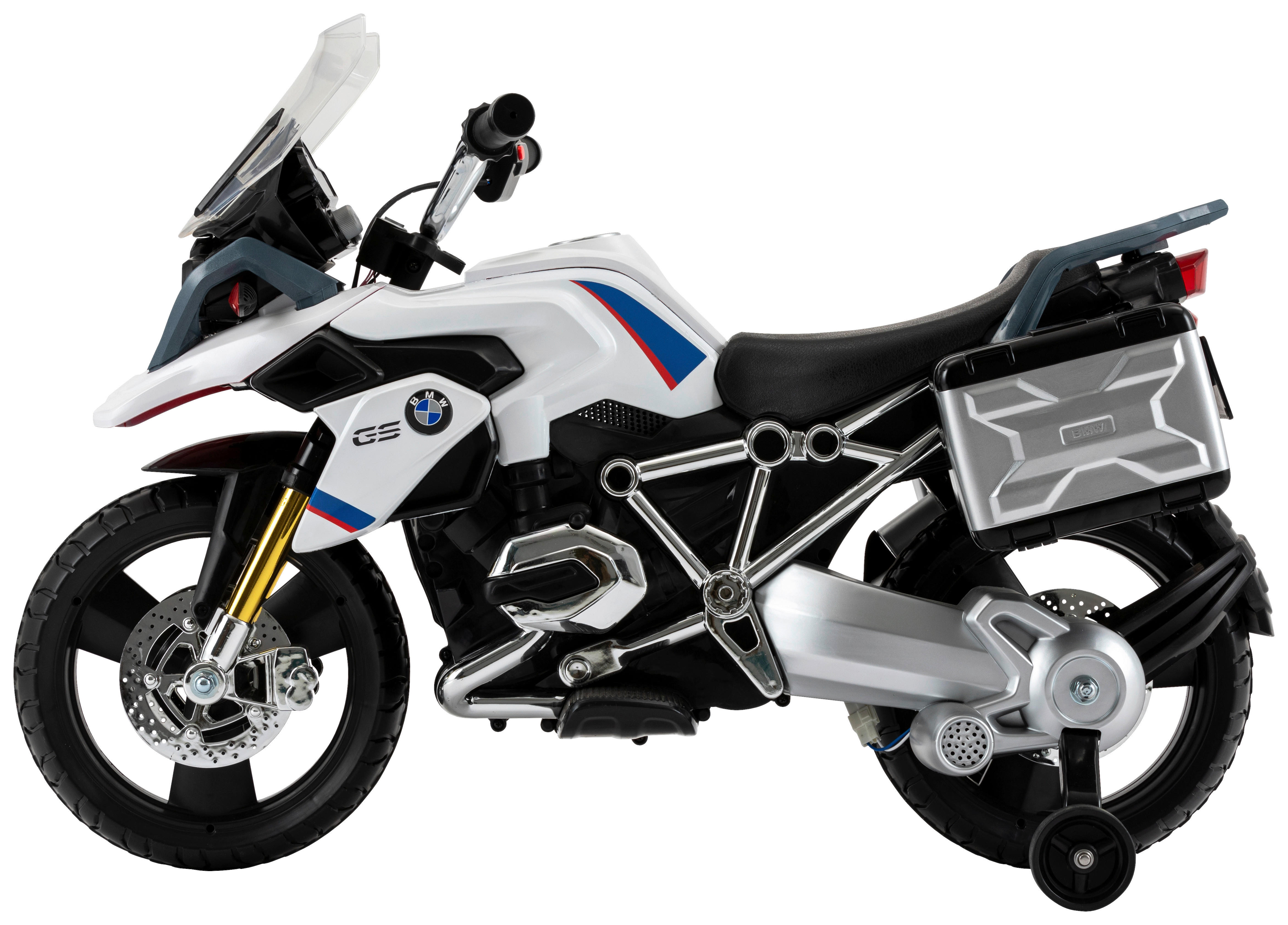 ELEKTRO-KINDERMOTORRAD  - Weiß, Basics, Kunststoff/Metall (104/58/69cm)