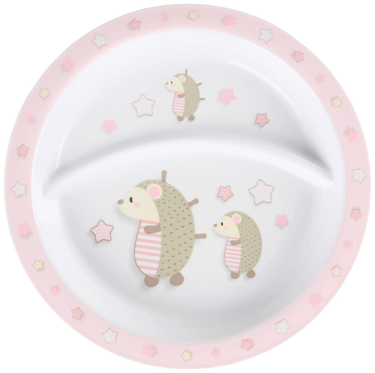 KINDERTELLER  - Weiss/Rosa, Trend, Kunststoff (21,5cm) - My Baby Lou