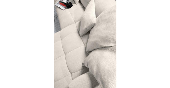 ECKSOFA Hellbraun Flachgewebe  - Hellbraun/Schwarz, KONVENTIONELL, Kunststoff/Textil (280/170cm) - Carryhome