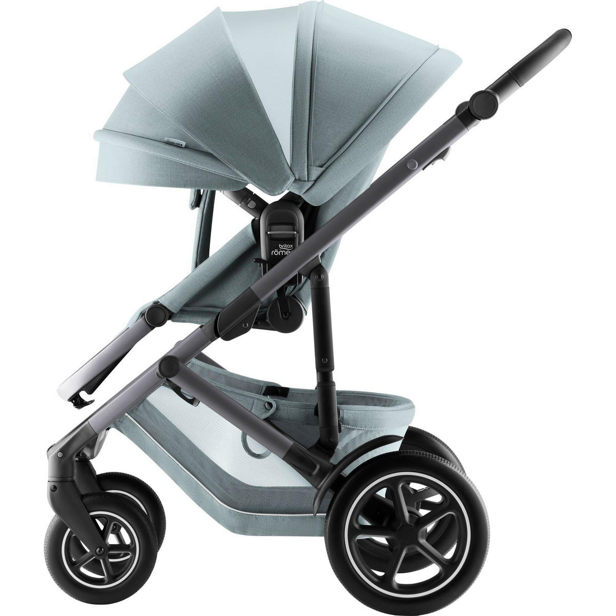 KINDERWAGEN  Smile 5Z  Harbor Blue  - Pastellblau/Grau, Basics, Textil/Metall (57/112/97.7cm) - Britax Römer
