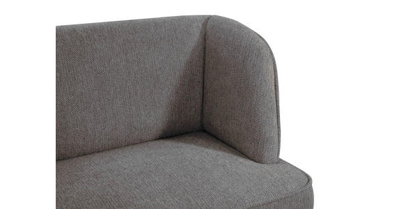 SITZBANK 205/91/66 cm Webstoff Anthrazit, Schwarz - Anthrazit/Schwarz, Design, Textil/Metall (205/91/66cm) - Novel