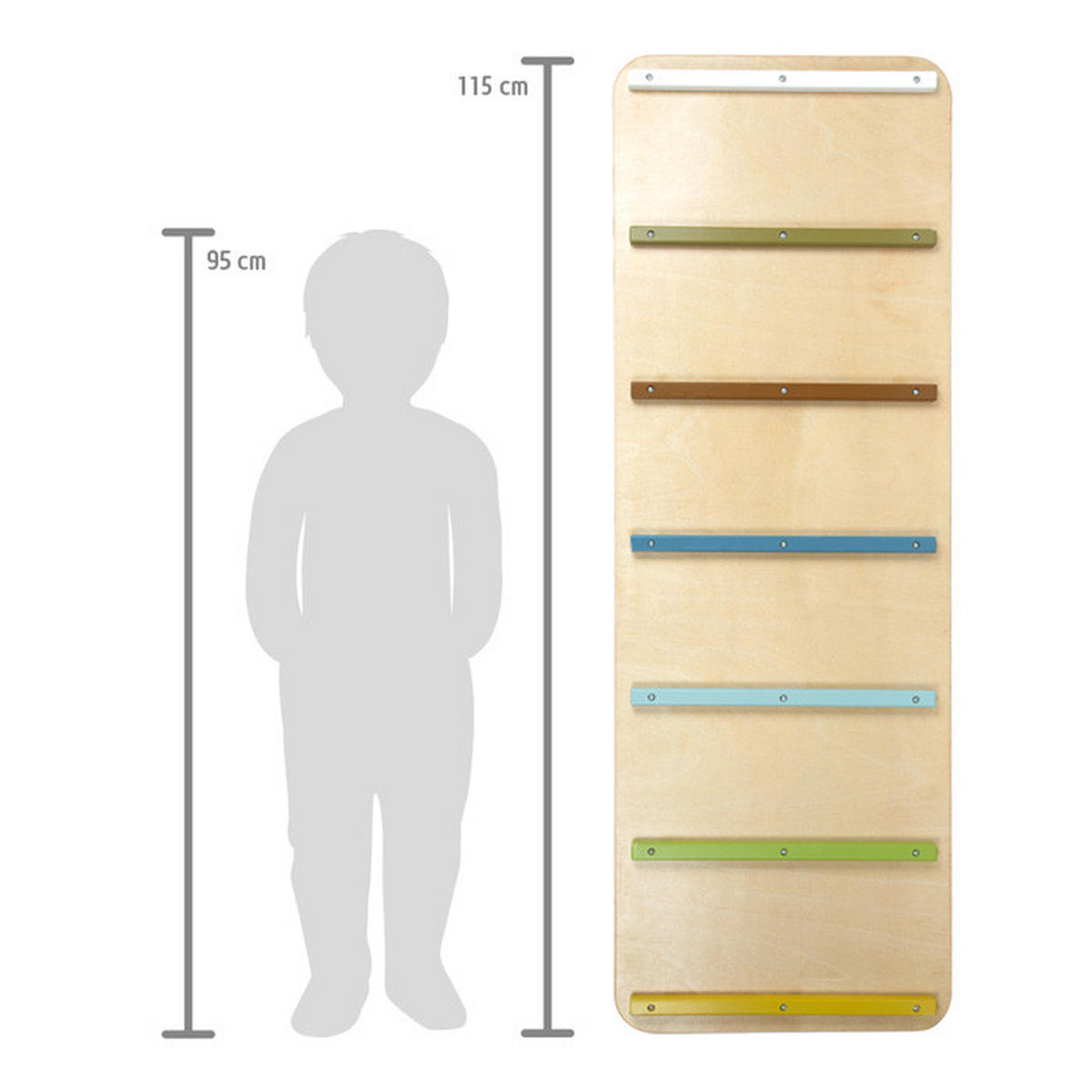 KLETTERGERÜST ZUBEHÖR - Multicolor, Basics, Holz (115/5/40cm) - small foot