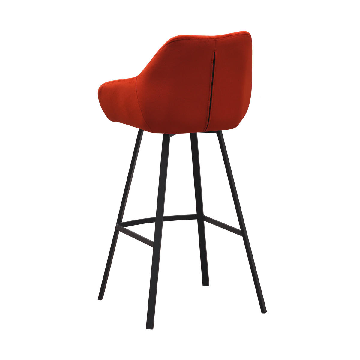 SADA BAROVÝCH STOLIČIEK 2 kus - oranžová/čierna, Modern, kov/textil (55/109/57cm) - MID.YOU
