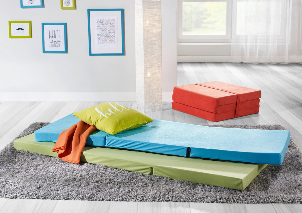 SKLADACÍ MATRAC, 65/186 cm - zelená, Basics, textil (65/186cm) - Carryhome