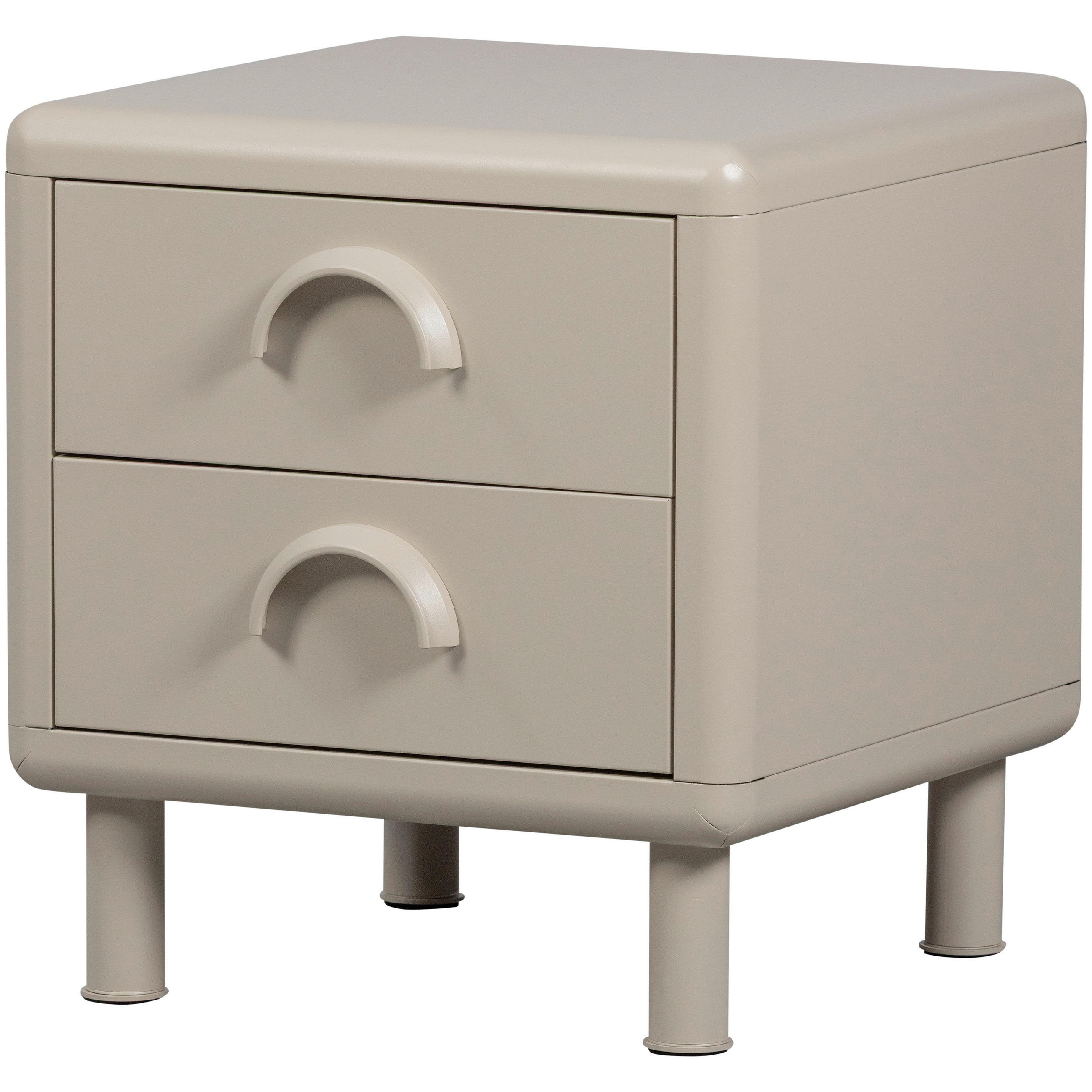 NACHTTISCH 42/45/42 cm  - Sandfarben, Design, Metall (42/45/42cm) - Livetastic