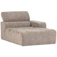 SOFAELEMENT Novi in Webstoff Naturfarben  - Schwarz/Naturfarben, Design, Kunststoff/Textil (173/86/109cm) - Livetastic