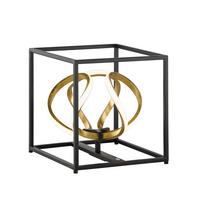 LED-TISCHLEUCHTE - Goldfarben/Schwarz, Design, Metall (26/26/27cm) - Fischer & Honsel