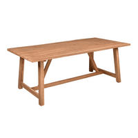 GARTENTISCH 200/100/75 cm Holz rechteckig  - Braun, Basics, Holz (200/100/75cm) - Gardenson