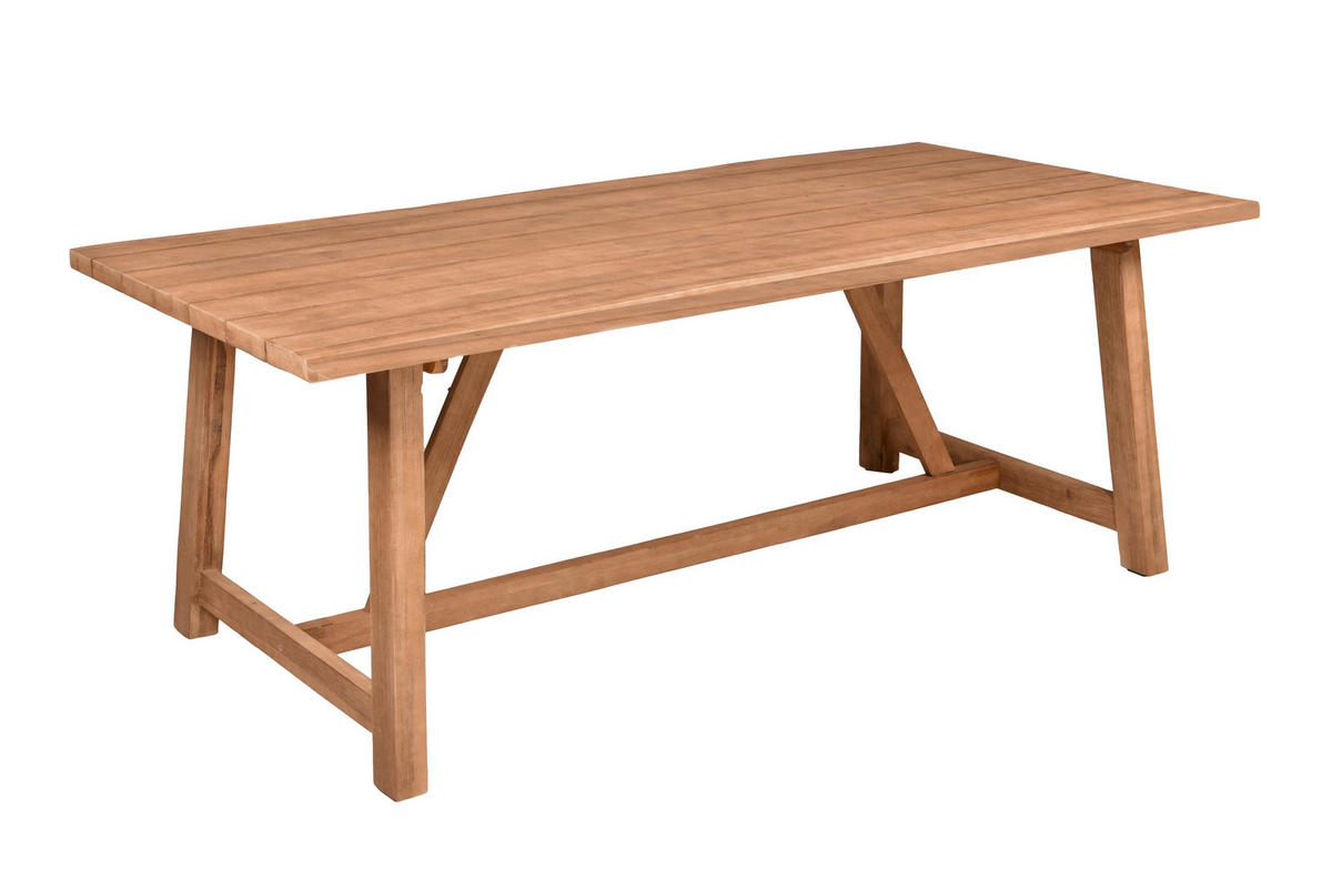 GARTENTISCH 200/100/75 cm Holz rechteckig  - Braun, Basics, Holz (200/100/75cm) - Gardenson