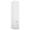 DREHTÜRENSCHRANK in Weiss  - Weiss/Alufarben, Modern, Holzwerkstoff (47/229/54cm) - Rauch Möbel