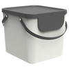 ABFALLSAMMLER ALBULA 40 L  - Weiß, Basics, Kunststoff (40/35,5/34cm) - Rotho