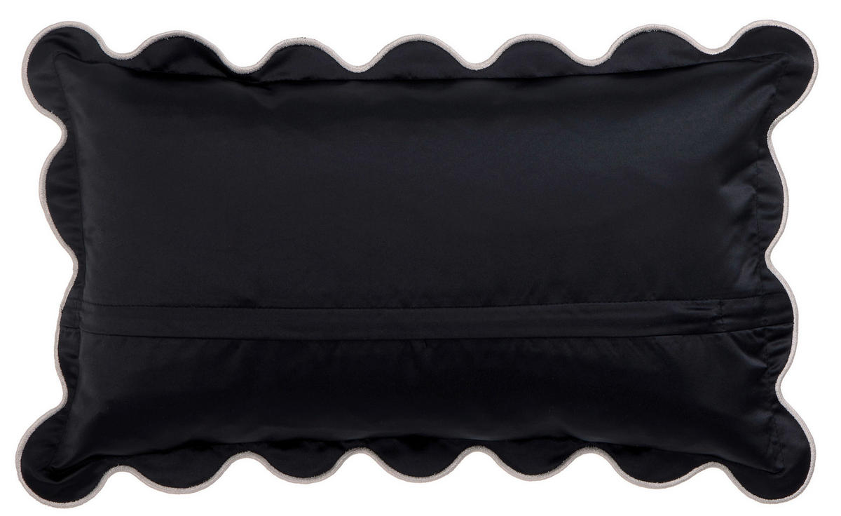 ZIERKISSEN Marcel.Remus.Design- Santa Ponca schwarz 30/50 cm  - Schwarz, Design, Textil (30/50cm) - Marcel Remus