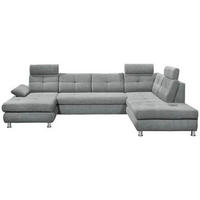 WOHNLANDSCHAFT in Webstoff Hellgrau  - Hellgrau, Modern, Kunststoff/Textil (177/349/233cm) - MID.YOU