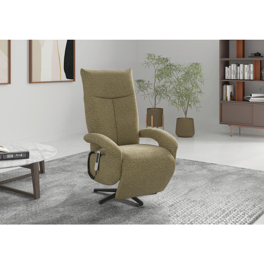 Sit & More RELAXAČNÉ KRESLO, textil, olivovozelená
