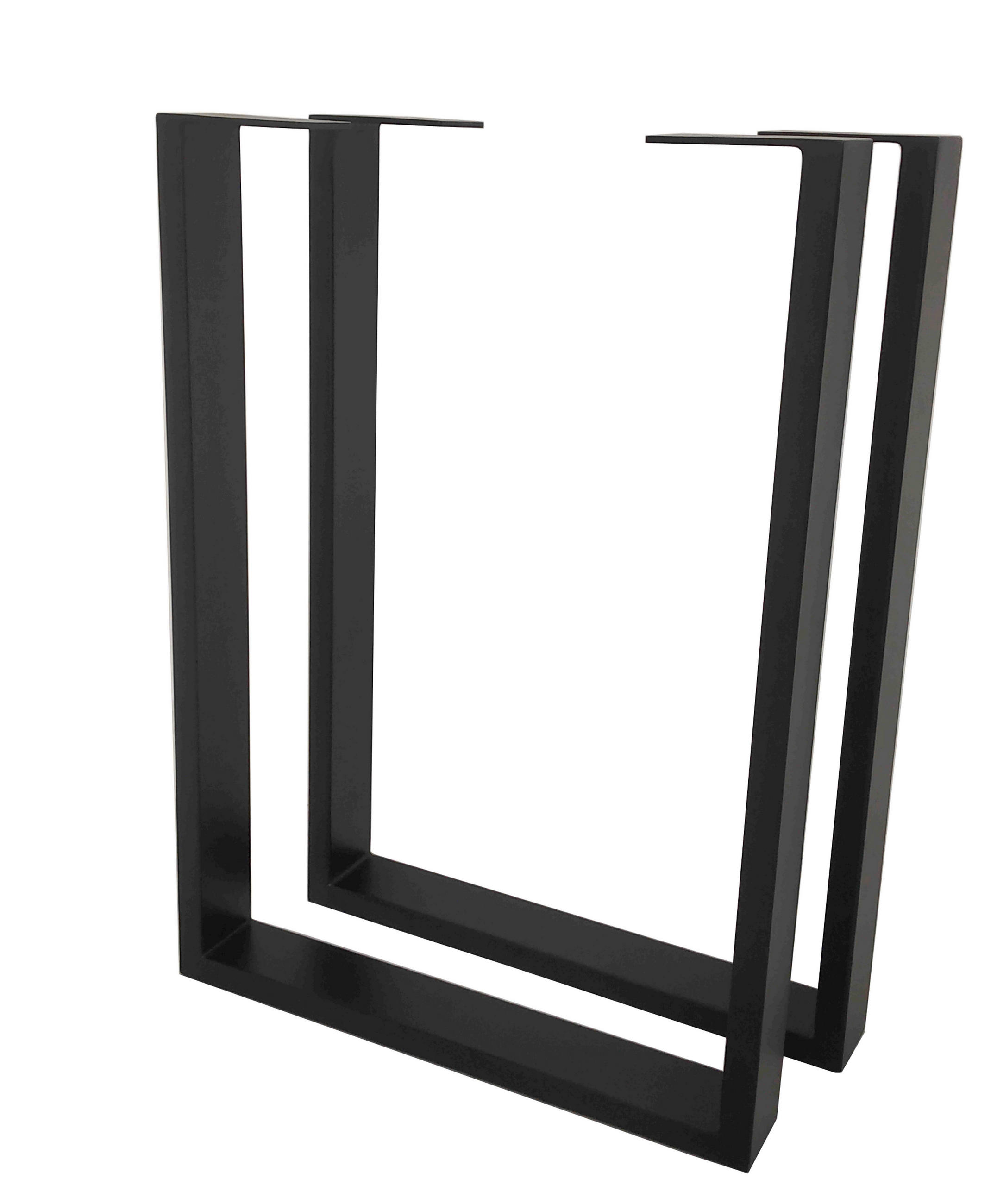 TISCHGESTELL in Metall   - Schwarz, Natur, Metall (52/73/7,5cm) - Valdera