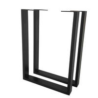 TISCHGESTELL - Schwarz, Natur, Metall (52/73/7,5cm) - Valdera