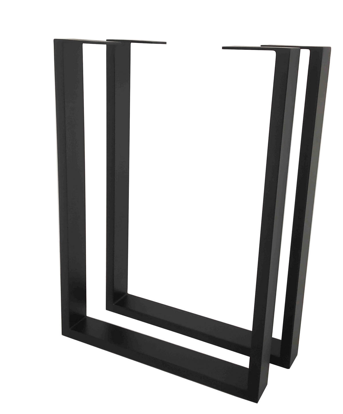 TISCHGESTELL - Schwarz, Natur, Metall (52/73/7,5cm) - Valdera