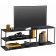 TV-ELEMENT Metall Schwarz  - Schwarz, Trend, Metall (140/45/35cm) - Carryhome