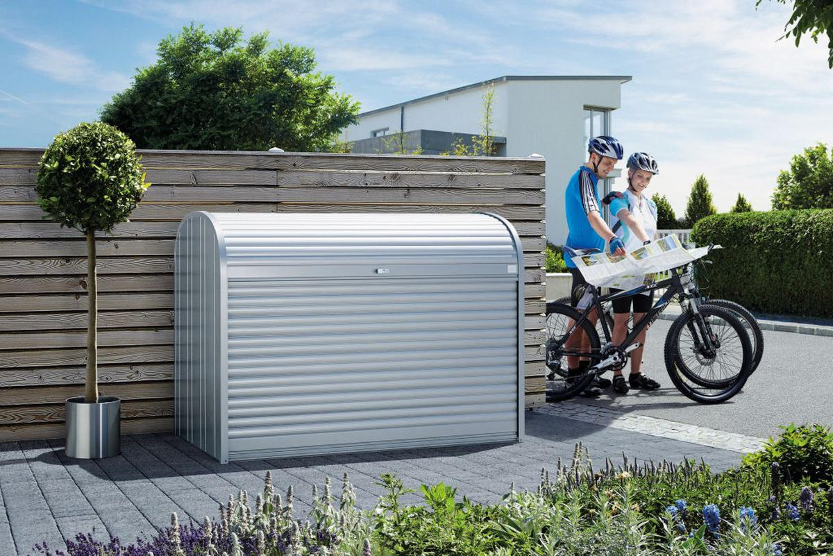 ROLLLADENBOX 190/136/97 cm  - Silberfarben, Design, Metall (190/136/97cm) - Biohort