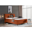 BOXBETT 160/200 cm  in Rostfarben  - Rostfarben/Schwarz, Design, Holz/Holzwerkstoff (160/200cm) - Xora