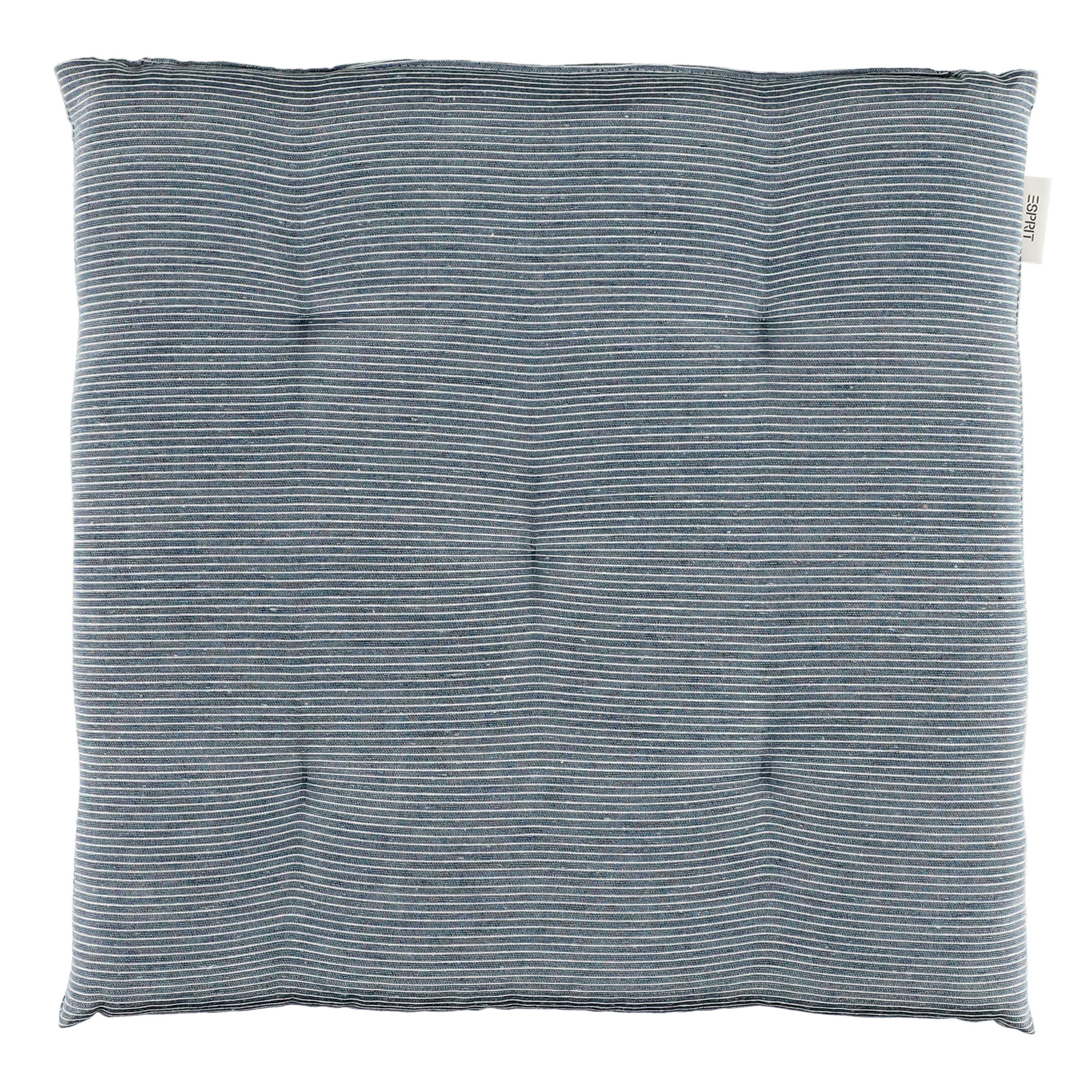 Esprit Sitzkissen Needlestripe Dunkelblau 40x40 cm