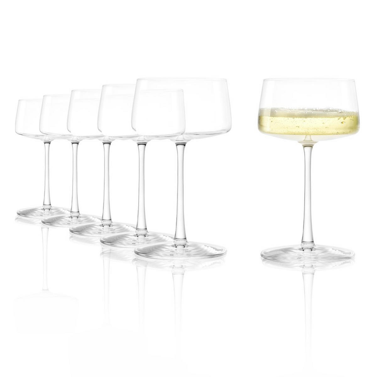 GLÄSERSET Power 6-teilig  - Klar, Design, Glas (276ml) - Stölzle