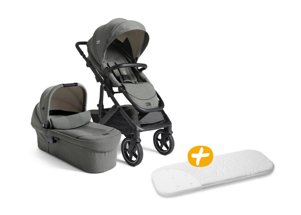 KINDERWAGENSET Vinca 2in1  - Salbeigrün/Schwarz, Basics, Kunststoff/Metall (65/109/97cm) - JOIE SIGNATURE