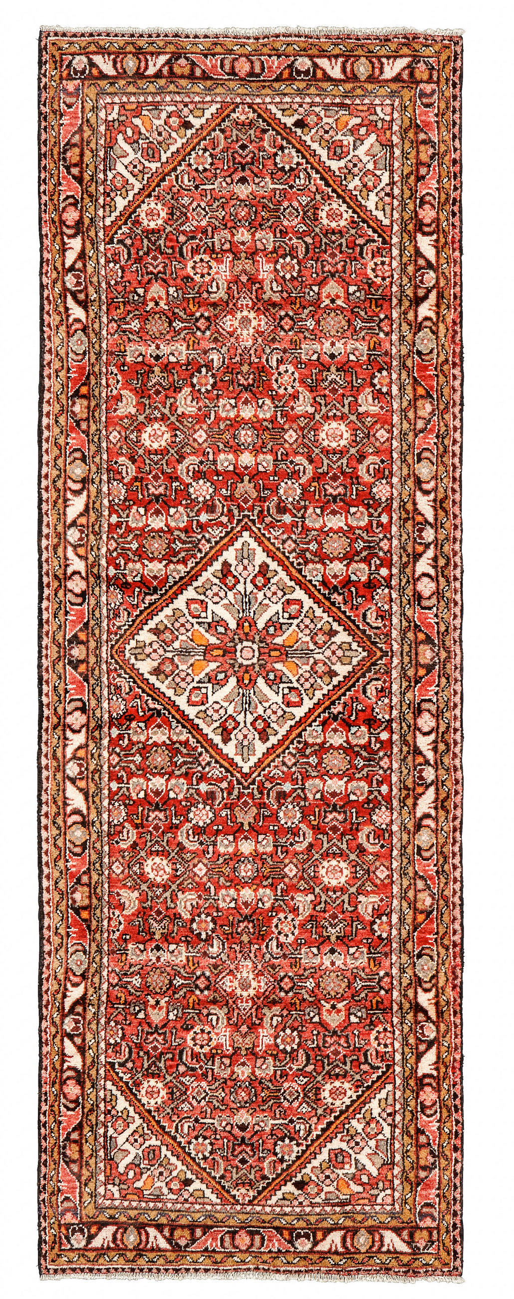 ORIENTALSKA PREPROGA HAMEDAN  110/300 cm   rdeča  - rdeča, Konvencionalno, tekstil (110/300cm) - Cazaris